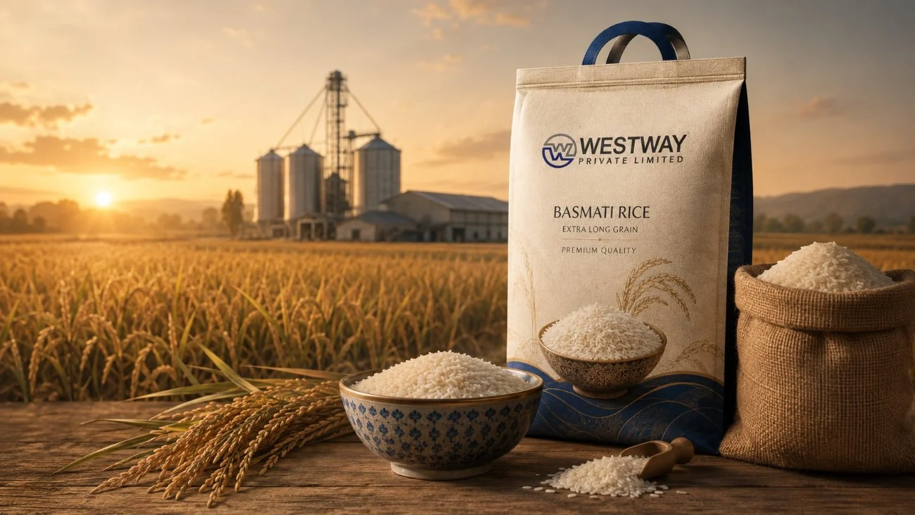 Westway Basmati rice at the mill and paddy fields