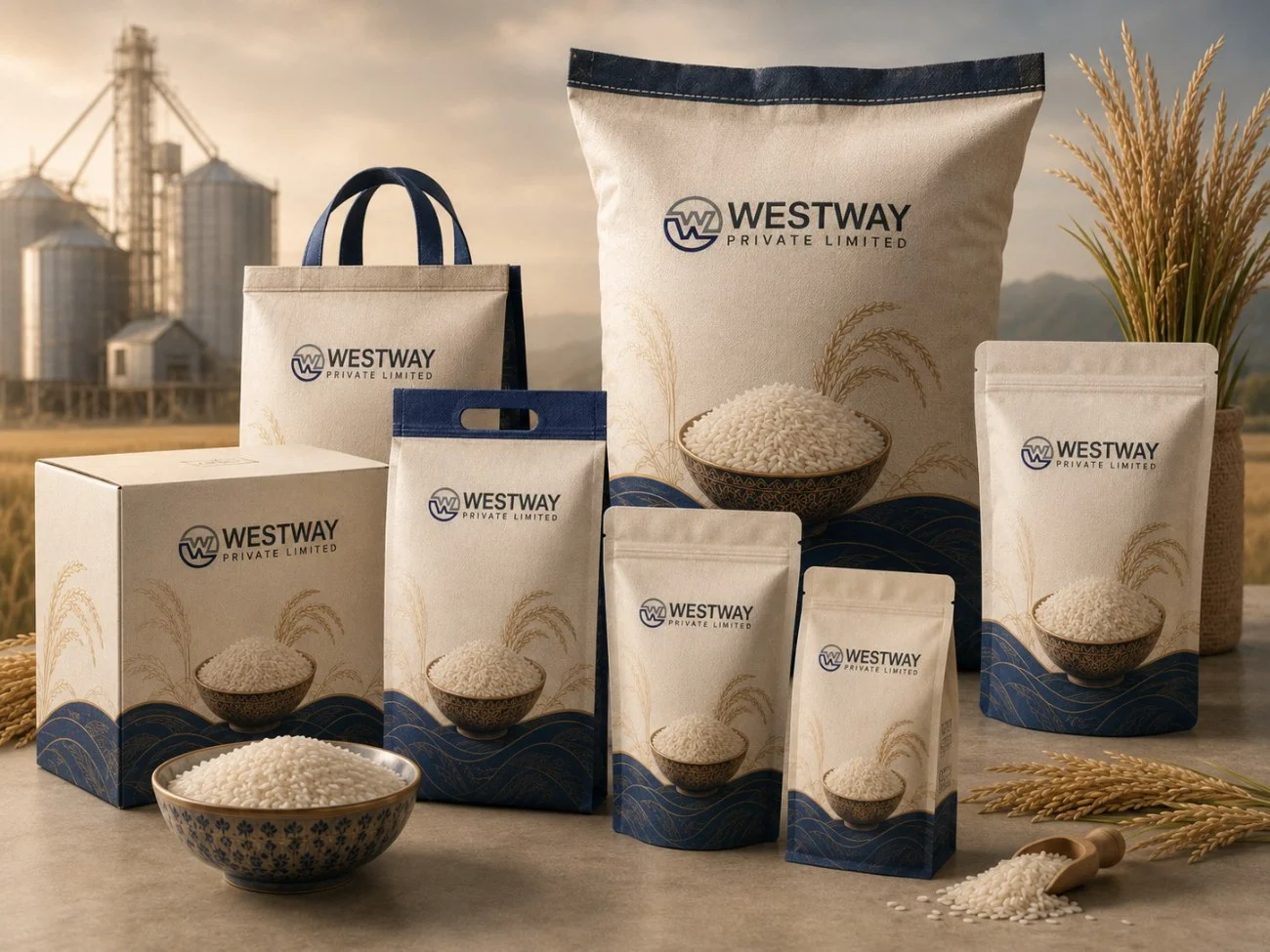Westway rice packaging range from retail pouches to bulk sacks